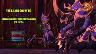 Nerub ar Palace HC The Silken Court Destruction Warlock POV 4k Ultra Settings Guild Run [upl. by Ahtekal]