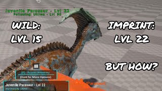 How to get bonus levels imprinting wild babies Part 2 Why broken  Ark Survival Ascended [upl. by Uaerraj]