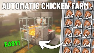 NEW Minecraft 121 Automatic Chicken Farm Java [upl. by Epilihp]