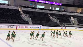 Dublin Dezzler Team synchronized figure skating San Jose 2024 [upl. by Haelhsa867]