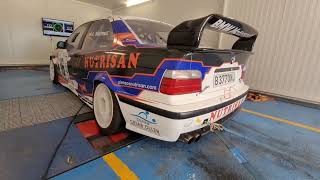 Bmw e36 325i No vanos DYNO 2314hp [upl. by Repard]