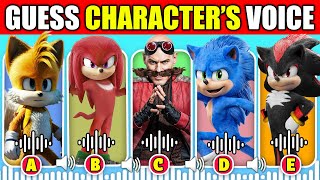 🔊 Guess the Sonic the Hedgehog 3 Characters by Their Voice  Fun Challenge 🦔 [upl. by Nosrej561]