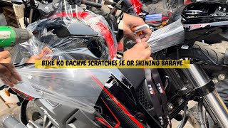 Apache RTR 200 4V 2024 LaminationPPF  Apache RTR 200 4V Modifications  Paint Protection Film [upl. by Ahsemaj]