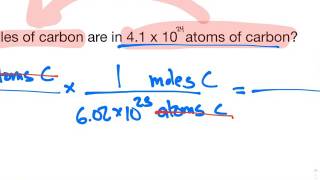 Converting from Atoms to Moles [upl. by Dalston]