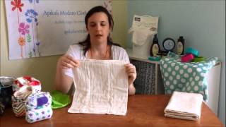 Cloth Nappy 101 prefold and flats [upl. by Dionne475]