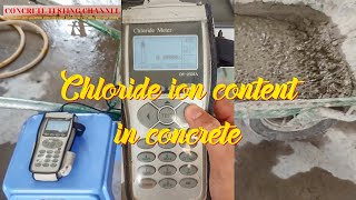 Chloride ion content in concrete [upl. by Mascia]