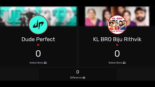 Dude Perfecty vs KL BRO Biju Rithvik Subcount Shorts Live [upl. by Epul]