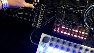 Moog Werkstatt01 Korg SQ1 Arturia Beatstep [upl. by Niarbo601]