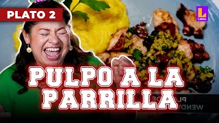 Pulpo a la parrilla con puré de olluco y arracacha  El Gran Chef Famosos [upl. by Shandee133]