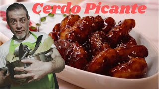 RECETA de CERDO PICANTE estilo CHINO [upl. by Attwood]