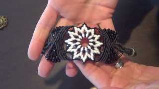 TUTORIAL bracciale con modulo bucaneve e macramè parte 1 [upl. by Amaty947]