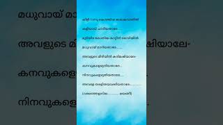 varamanjaladiya pranayavarnangal music lyrics malayalam music♥️ [upl. by Adnohser]