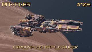 Starfield  RAVAGER Class C Crimson Fleet Battlecruiser starfieldships starfieldgame [upl. by Trebor998]