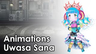 Uwasa Sana  Battle Animations [upl. by Adam]