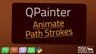 PyQt QPainter Animate Path Strokes [upl. by Lipscomb645]