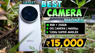 Top 3 Best Camera Smartphone Under 15000 in 2024  8GB RAM  4K OIS  Phones 5G under 15k [upl. by Nannerb]