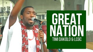 Great Nation  Timi Dakolo amp The Lagos Community Gospel Choir LCGC Live at Freedom Rally [upl. by Chace]