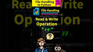 File Handling in Python  r mode  Python Short Series Ep137 python programming code [upl. by Savihc]