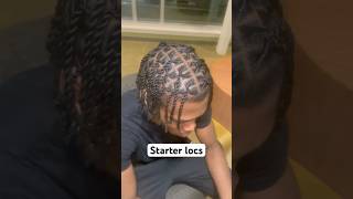 Starter locs locs starterlocs hairstyles dreads braids locsstyles ricagotmeright [upl. by Eillit]