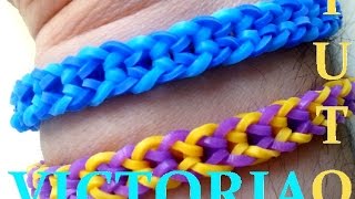 DIY  Bracelet Loom Band VICTORIA  Français [upl. by Nertie]