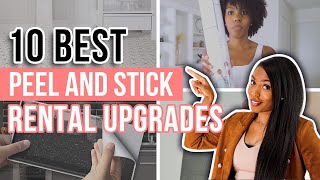 10 Renter Friendly Peel amp Stick Products YOU NEED  REMOVABLE UPGRADES [upl. by Summers]