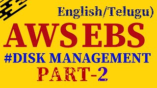 Day2 Real Time AWS EBS Explanation  AWS in Telugu  AWS Tutorials by Corporate Trainer MrKK [upl. by Kira853]