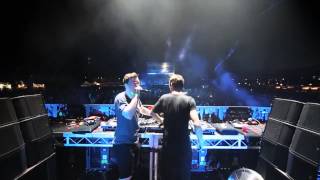 Martin Garrix amp Hardwell  Helicopter  Live In Australia 2014 [upl. by Ailahs]