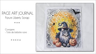 315  PAGE ART JOURNAL HALLOWEEN [upl. by Chlores]