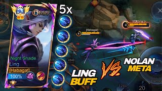 BUFFED LING VS META NOLAN  WHO’S THE BEST JUNGLER NOW Ling Best Build amp Emblem 2024💯 LING MLBB [upl. by Yekram513]