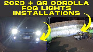 2023  GR Corolla LED fog lights upgrade [upl. by Kirred]