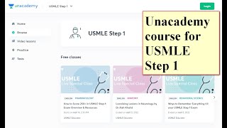 Unacademy USMLE step 1 course [upl. by Arlen]