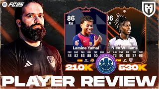 SBC COSTOSE VALE LA PENA SBLOCCARLI  YAMAL 86 POTM E NICO WILLIAMS 86 RTTK  FC25 PLAYER REVIEW [upl. by Adlez635]