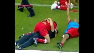 الدقائق المجنونه في مباراة السعوديه والبحرين 22 تصفيات كأس العالم 2010 [upl. by Ellenar]