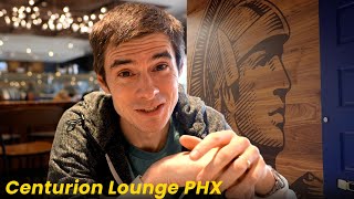 Amex Centurion Lounge Phoenix AZ My Honest Review [upl. by Fugere]