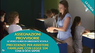 Assegnazioni provvisorie precedenza per assistere familiare con legge 104 cosa si deve sapere [upl. by Kcirrag]