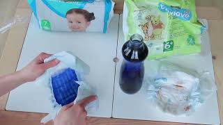 Test plienok  PAMPERS vs BABYLOVE dmdrogerie markt [upl. by Miles]