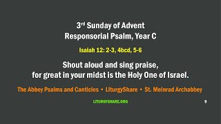 3rd Sunday of Advent Responsorial Psalm Year C APC  LiturgyShare  Meinrad [upl. by Atiuqrahs638]