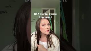 NYX Powder Louder brow pencil before and after nyxcosmetics nyx nyxmakeup beautybloggersuk [upl. by Gilson]