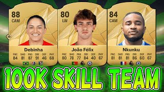 BEST Starting 100k Skill Team In FC25 FC25 Squad Builder [upl. by Jude]