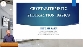 CRYPTARITHMETIC SUBTRACTION BASICS cryptarithmetic [upl. by Aicilaana498]