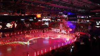 Luleå Hockey Playoffs Intro w Ice projection 201819 [upl. by Simmie545]