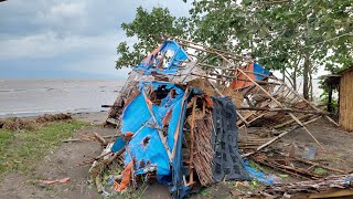 Matapos ang Bagyong Pepito sa Bicol Brgy Nato Sagñay Camarines Sur matinding pinsla ng bagyo [upl. by Keiryt]