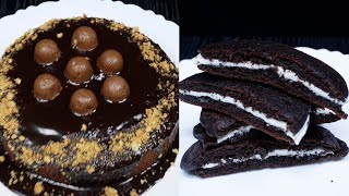 Best 2 biscuit cake recipe by Renu ASMR kitchen 1 [upl. by Anahsal]