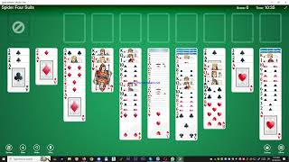 Spider Solitaire 4 suits 572 [upl. by Saibot]