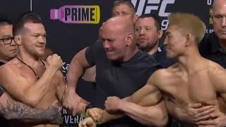 UFC 299 Ceremonial Weigh Ins Petr Yan vs Song Yadong [upl. by Arema752]