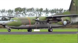 Leeuwarden Opendag Fokker F27 FF3 FinnishAF Arrival [upl. by Newhall]