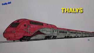 How to draw a Thalys speed train [upl. by Marylynne537]