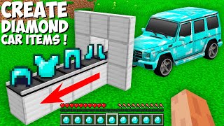 The MOST SECRET WAY TO GET DIAMOND CAR ITEMS in Minecraft  SECRET NEW CAR [upl. by Aicxela]