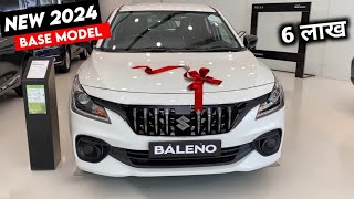 Maruti Baleno 2024 Model  2024 Baleno Base Model Price Specification Full Details Review [upl. by Ponzo266]