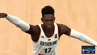 NBA 2K24 Full Gameplay FRANCE vs GERMANY  NBA 2K24 Paris Olympics Mode PS4 Simulation [upl. by Irish]